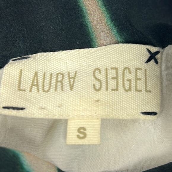 𝅺Anthropologie Laura Siegel Silk Dress Made in India Size S Boho Handcrafted - Picture 5 of 9